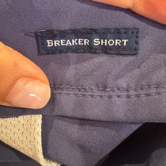 Vineyard Vines Performance Short Men 40 Blue Chino Breaker Golf Stretchy Hybrid - Picture 4 of 8